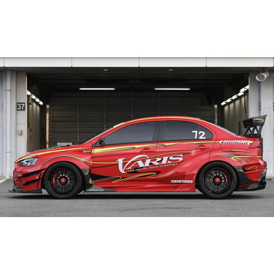 バリス ランサーエボリューションX ランエボ CZ4A サイドスカート FRP+カーボン VA...