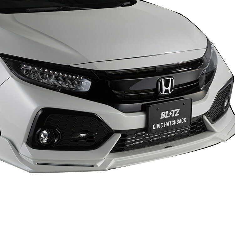 ブリッツ シビック FK7 フロントリップスポイラー FRP 未塗装 60261 BLITZ AERO SPEED R-CONCEPT 直