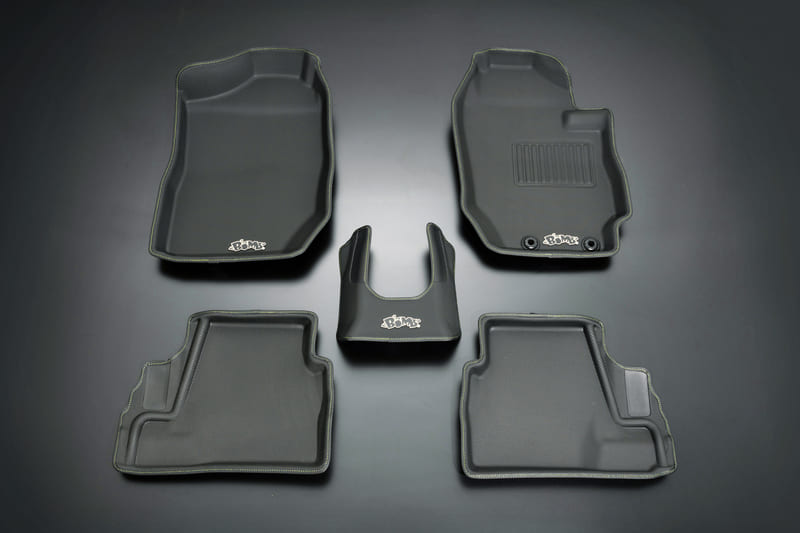 ムーンフェイス ジムニー シエラ JB74W アクティブ3Dフロアマット イエロースティッチ OMA01YJ MOONFACE