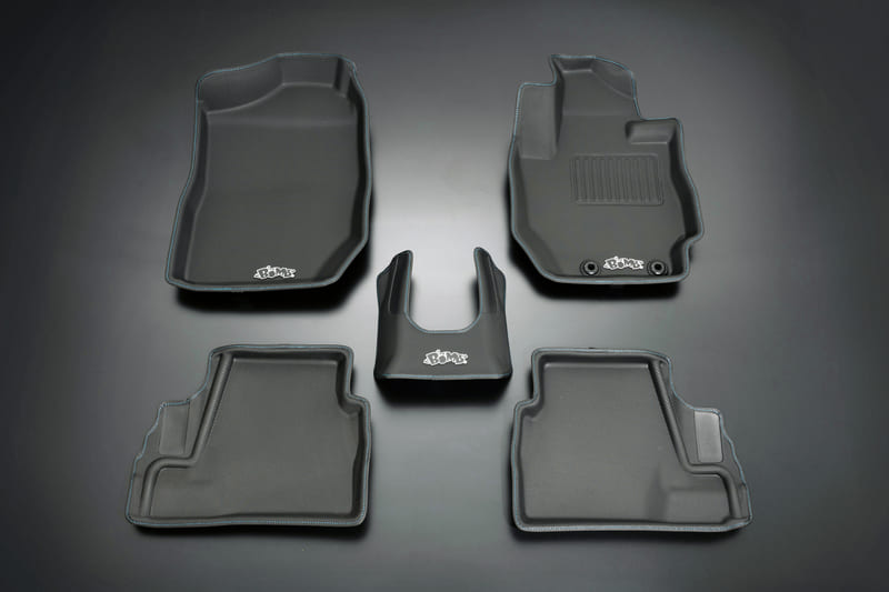 ムーンフェイス ジムニー JB64W アクティブ3Dフロアマット ブルースティッチ OMA02BJ MOONFACE