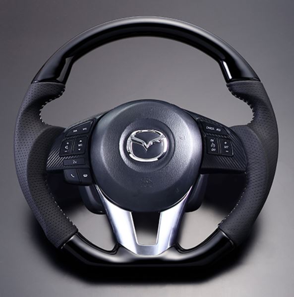 フェガーリ CX-3 DK系 前期 トップグレード ウッド&レザーステアリング ガングリップ LDMZ-PBW FEGGARI