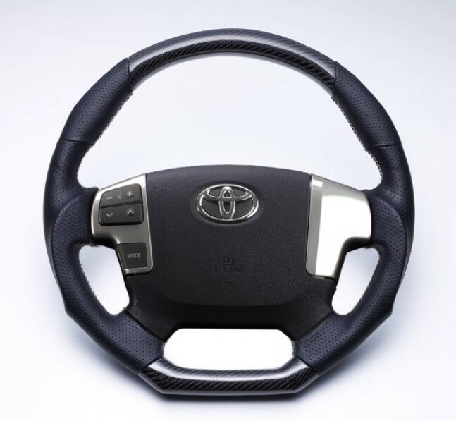 フェガーリ ハイエース レジアスエース 200系 6型(4型後期) トップグレード リアルカーボンDステアリン..