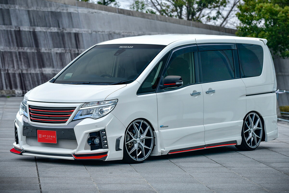 ロジャム セレナ C26 後期 フロントグリル FRP 未塗装 21-fg-sec262 ROJAM IRT GENIK ジェニック