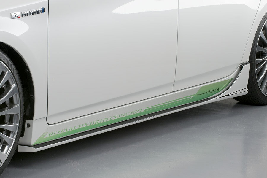 ロジャム プリウス 30系 ZVW30 後期 サイドアンダースポイラー FRP 未塗装 23-sus-pr30 ROJAM VERDE ヴ..