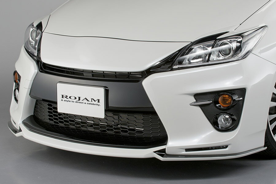 ロジャム プリウス 30系 ZVW30 フロントリップスポイラー FRP 未塗装 23-fls-pr30g ROJAM VERDE ヴェルデ
