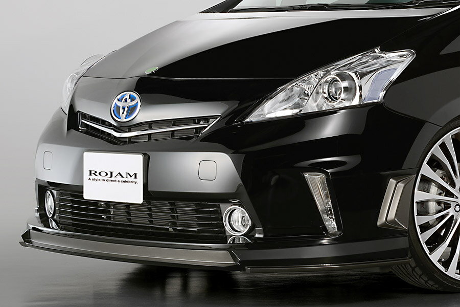 ロジャム プリウスα 40系 ZVW40 41W 前期 フロントリップスポイラー FRP 未塗装 21-fs-pra401 ROJAM IRT