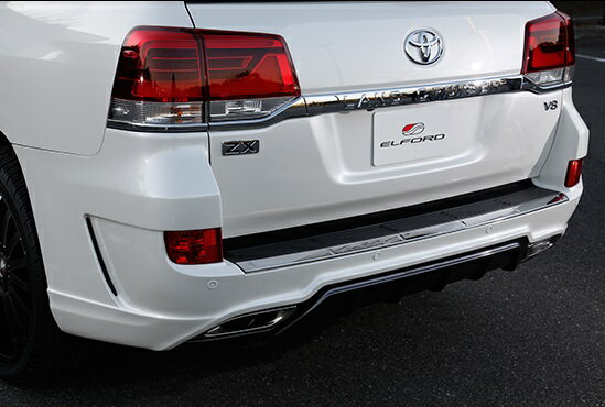 エルフォード ランドクルーザー 200系 後期 リアバンパースポイラー タイプ3 FRP製 未塗装 Elford