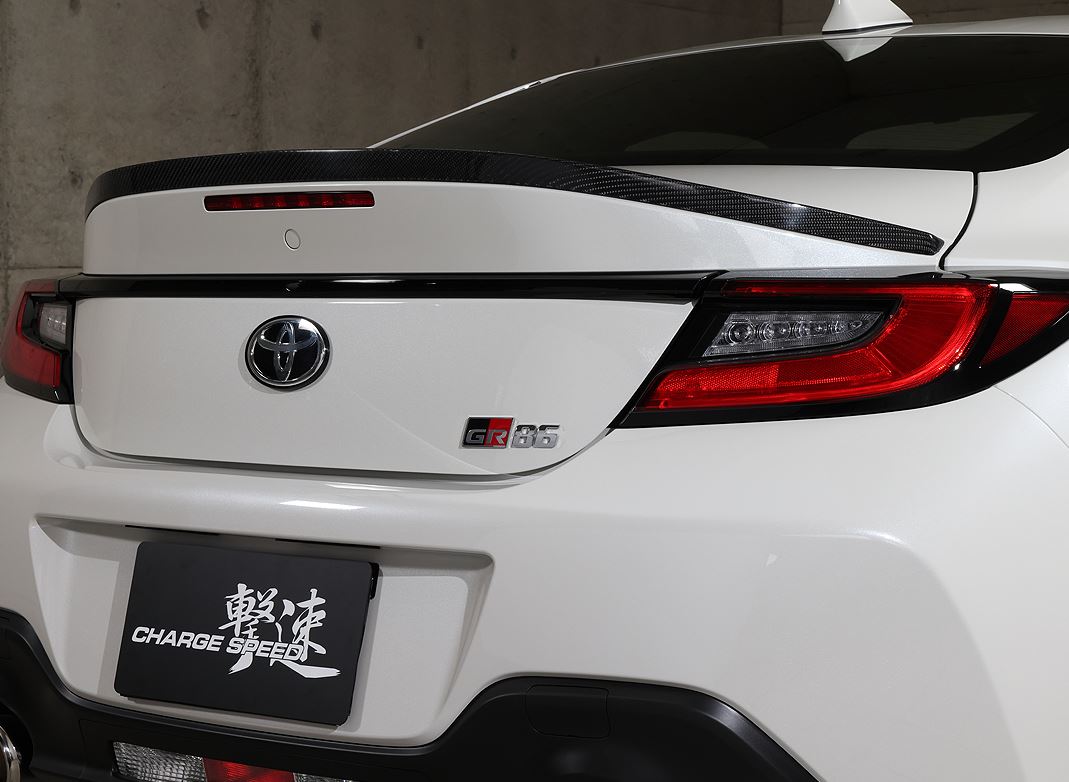 チャージスピード GR86 ハチロク ZN8 トランクスポイラー 綾織カーボン CHARGE SPEED Bottom Line Type1 ボトムライン タイプ1