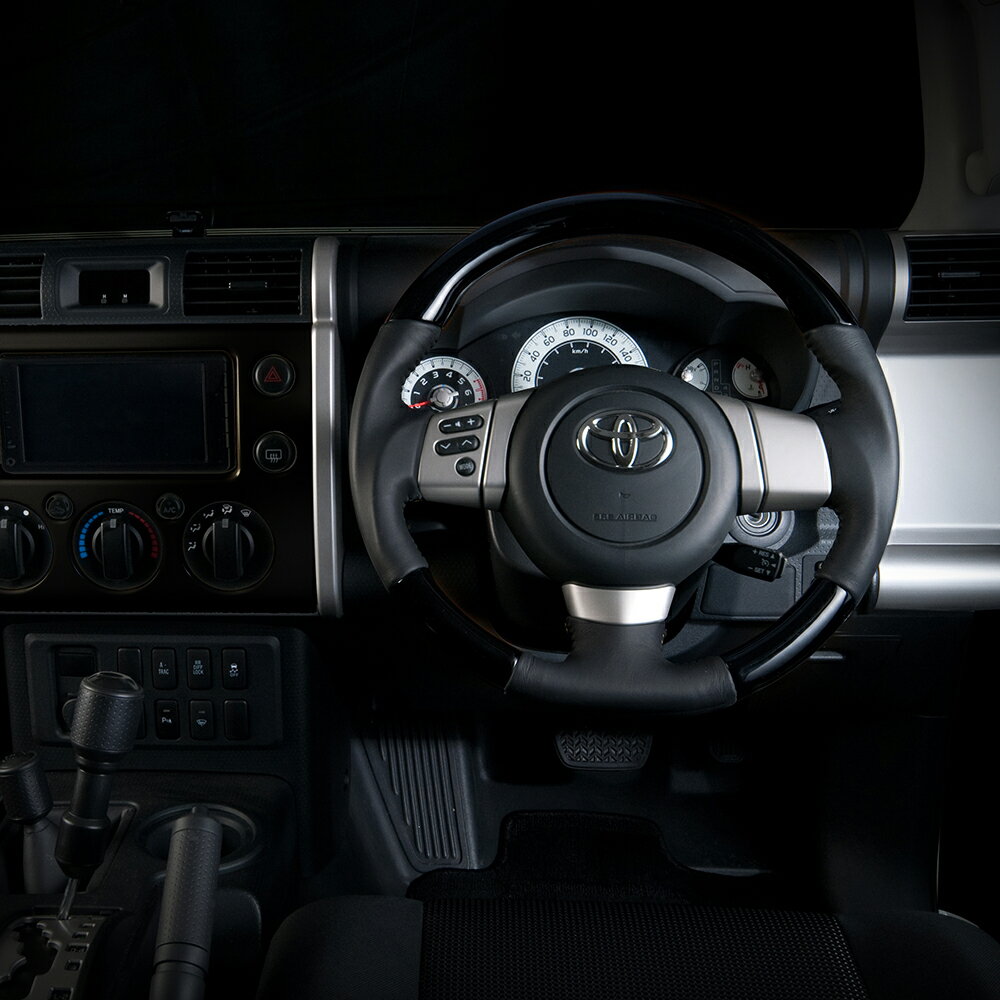 レアル FJクルーザー GSJ15W ステアリング 左右ハンドル共通 FJ-PBW-BK REAL オリジナルシリーズ