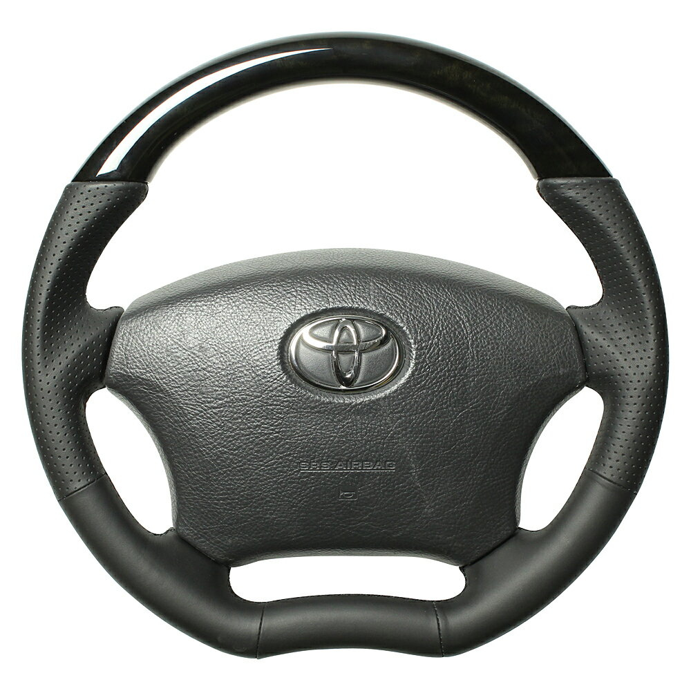 レアル ハイエース レジアスエース 200系 ステアリング H200-BKW-BK REAL オリジナルシリーズ
