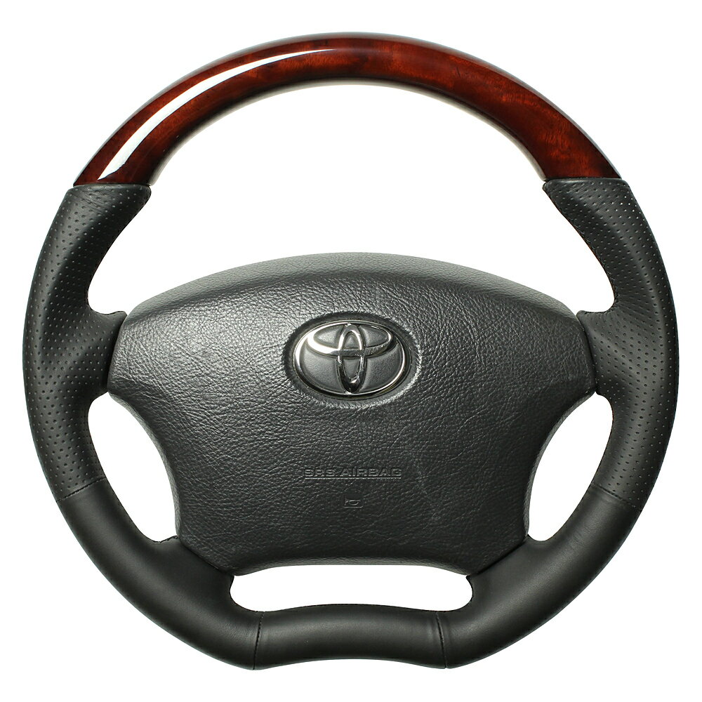 レアル ハイエース レジアスエース 200系 ステアリング H200-BRW-BK REAL オリジナルシリーズ