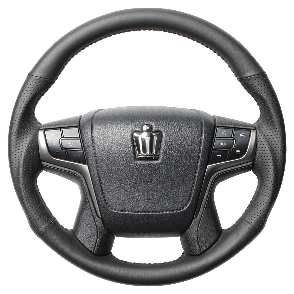 レアル クラウンロイヤル 210系 ステアリング H30-LPB-BK REAL オリジナルシリーズ