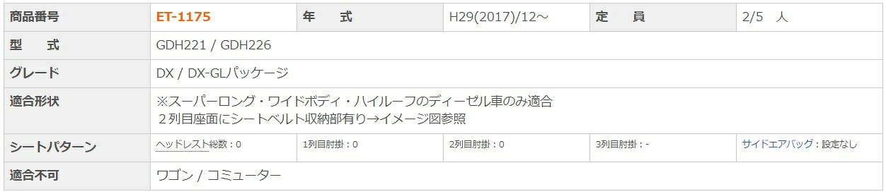 ハイエース レジアスエース ワイド バン シートカバー GDH221 GDH226 一台分 クラッツィオ ET-1175 クラッツィオ ツィール ziel シート 内装