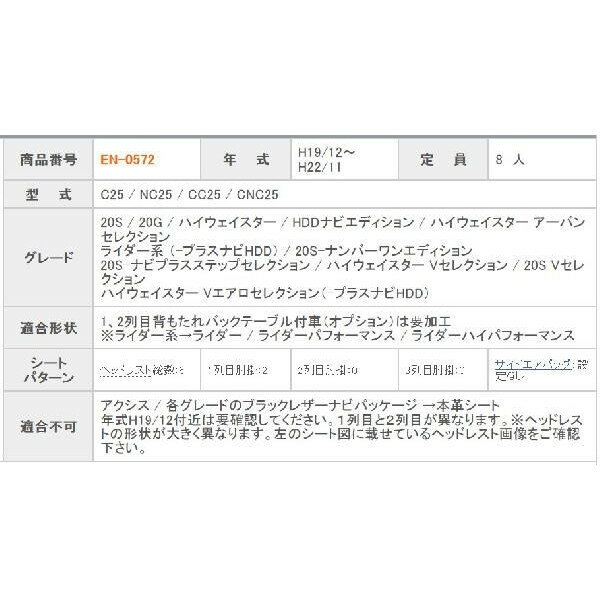 クラッツィオ シートカバー セレナ C25 NC25 CC25 CNC25 ジーンズ JEANS EN-0572 シート 内装