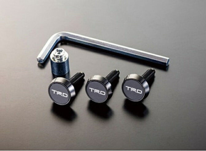 ティーアールディー プリウス ZVW50/ZVW51/ZVW55 セキュリティー付ナンバープレートボルト MS010-00028 TRD