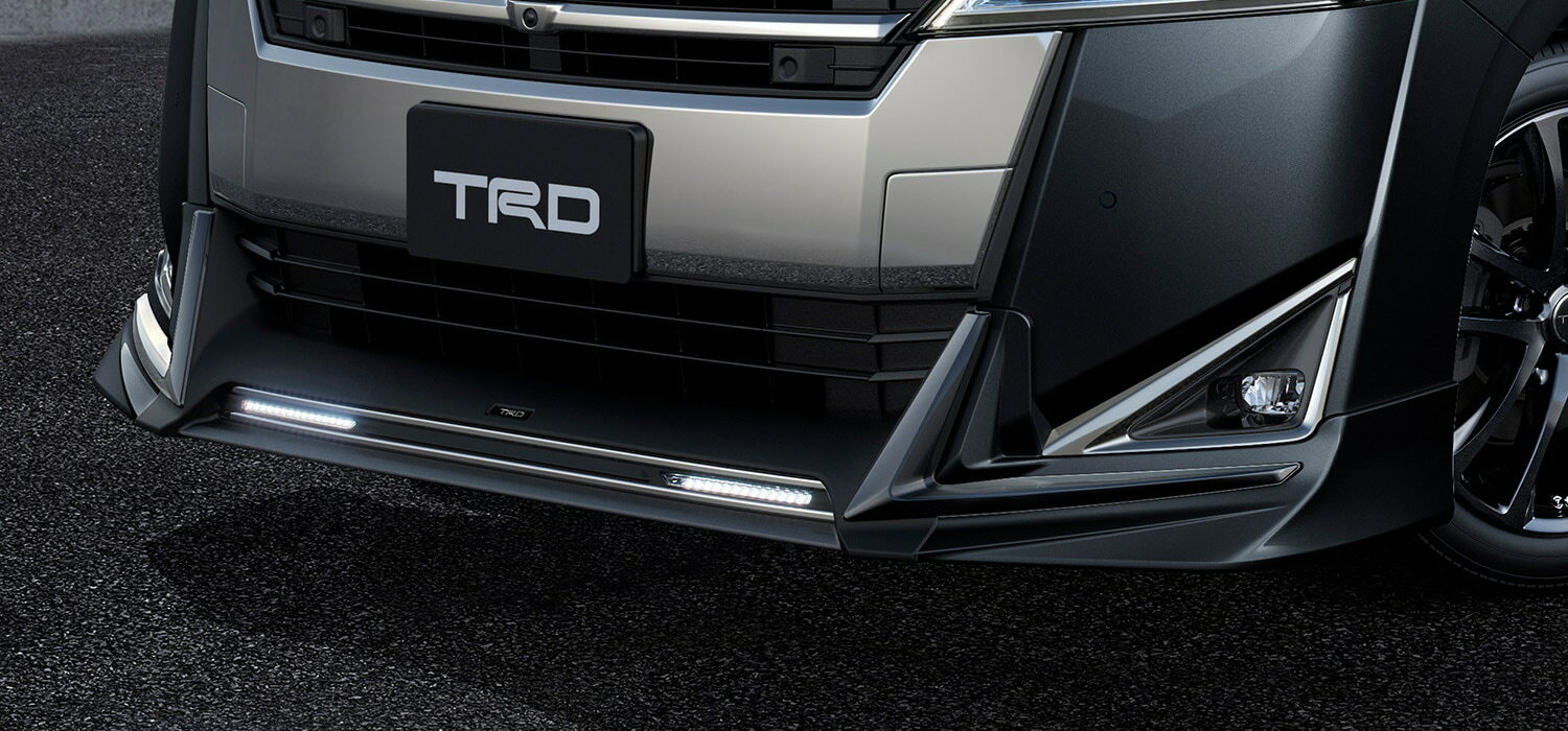 Front Spoiler - ティーアールディー ヴェルファイア　標準ボディ 3#系 AGH30W AGH35W GGH30W GGH35W AYH30W フロントスポイラー LED付 樹脂(PPE) 未塗装 MS341-58028-NP TRD