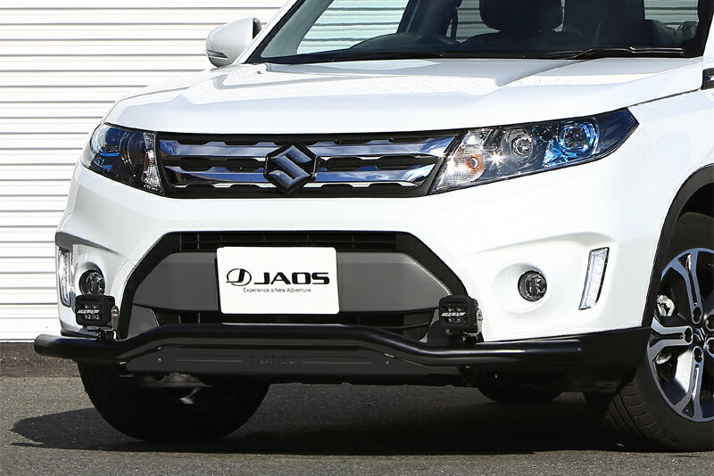 ジャオス エスクード Y#21S系 フロントスキッドバー ブラック/ブラック バー:ステンレス エンドキャッ..