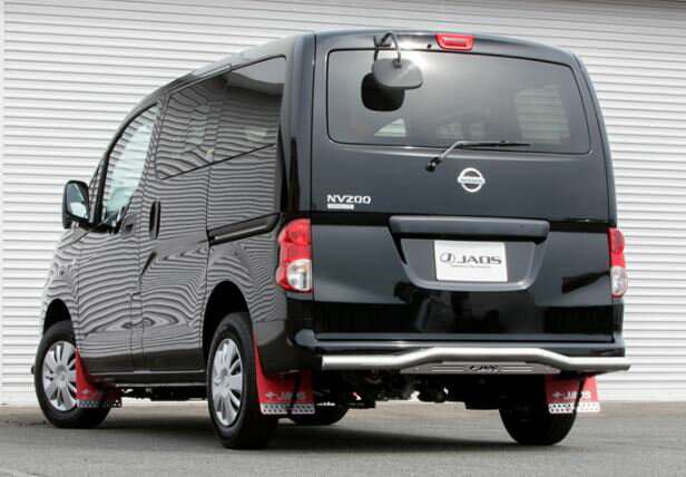 ジャオス バネット NV200 4WD リヤスキッドバー ポリッシュ ブラスト B154490A JAOS