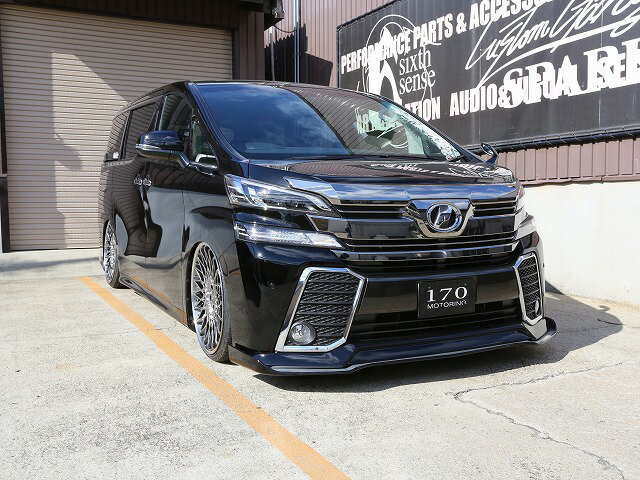 シックスセンス ヴェルファイア 30系 フロントフラップスポイラー FRP 未塗装 SIXTH SENSE