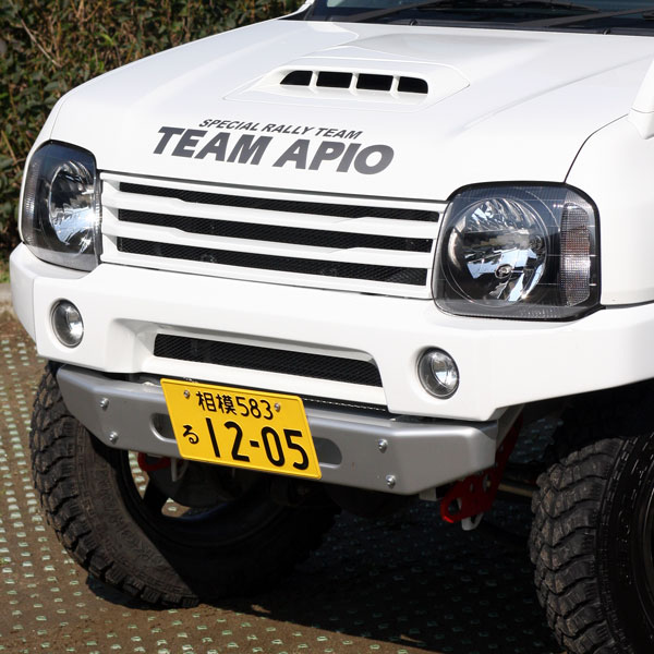 アピオ ジムニー JB23-4型以降 JB43-8型以降 タクティカルフロントグリル FRP/ゲルコート 未塗装 3033-55 APIO