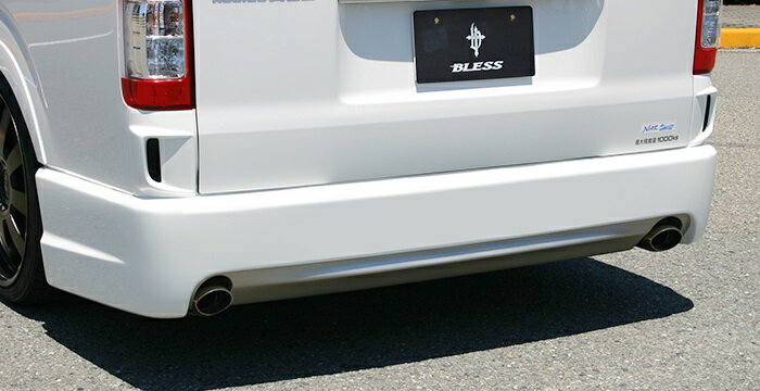 Rakuten - ブレス クリエイション ハイエース 200系 1-6型 リアバンパースポイラー ver.7 FRP 未塗装 THN-01-086 BLESS CREATION