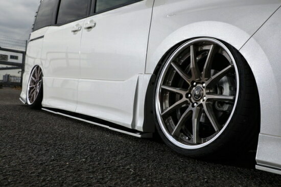 クール レーシング ヴォクシー 80系 後期 サイドステップ ディフューザー SG ストロンググレード FRP ..