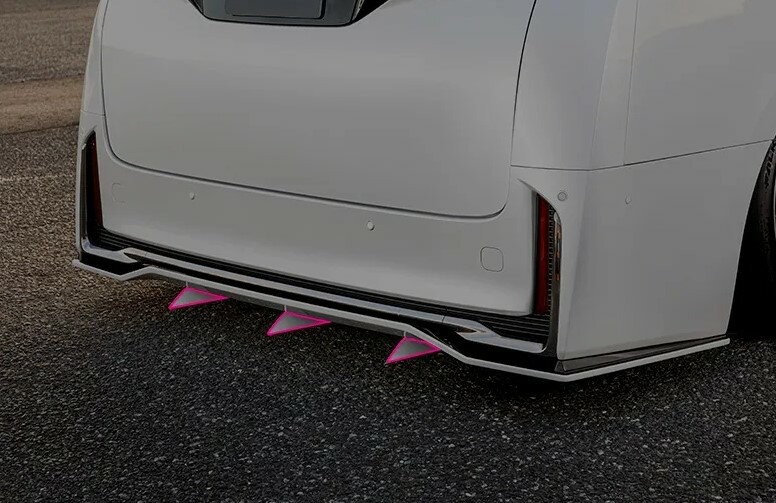 クール レーシング 40系ヴェルファイア TAHA40W リアサイドディフューザーフィン FRP 未塗装 KUHL RACING KR-40VRR