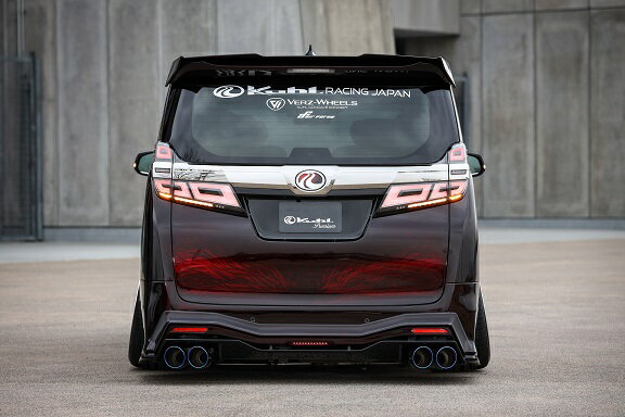 Rear Spoiler - クール ヴェルファイア 30系 後期 リアフローティングディフューザー SG ストロンググレード FRP 未塗装 KUHL RACING 30V-RSGT