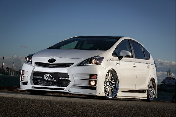 クール レーシング プリウスα 40系 前期 フロント ディフューザー SG ストロンググレード FRP 塗装済 KUHL RACING 40R-SS