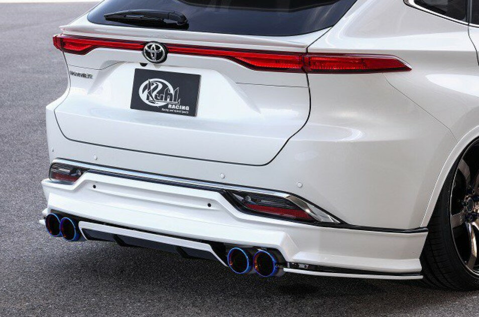 樂天商城 - クール レーシング ハリアー 80系 リアフローティングディフューザー TYPE2 FRPSG 2トーン塗装品 KUHL RACING 80H-SS