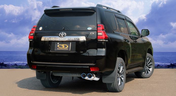 ランクルプラド CBA-TRJ150W 後期型 マフラー GVE-029BL GANADOR ガナドール Vertex 4WD SUV