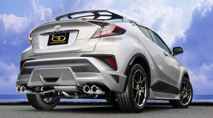 ガナドール C-HR DBA-NGX50 ガソリンターボ/TRD Aggressive Style マフラー ガソリン車専用 GVE-033DPO GANADOR Vertex 4WD SUV バーテックス 4WD SUV