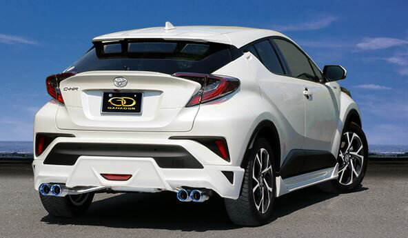 C-HR 3BA-NGX10 DBA-NGX10 ガソリン TRD Aggressive Style マフラー センターパイプ付 GVE-031DBL GANADOR ガナドール Vertex 4WD SUV