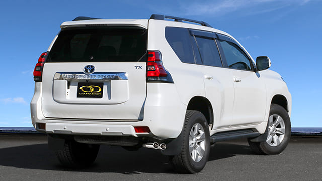 ランクルプラド ランドクルーザー 150系 ガソリン車 3BA-TRJ150W、CBA-TRJ150W マフラー GDS-301SPO GANADOR ガナドール PBS.S