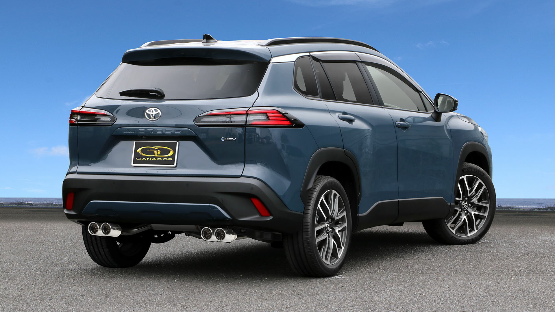 ガナドール カローラクロス ハイブリッド E-Four 6AA-ZVG16 マフラー GVS-055CPO GANADOR Vertex 4WD/SUV