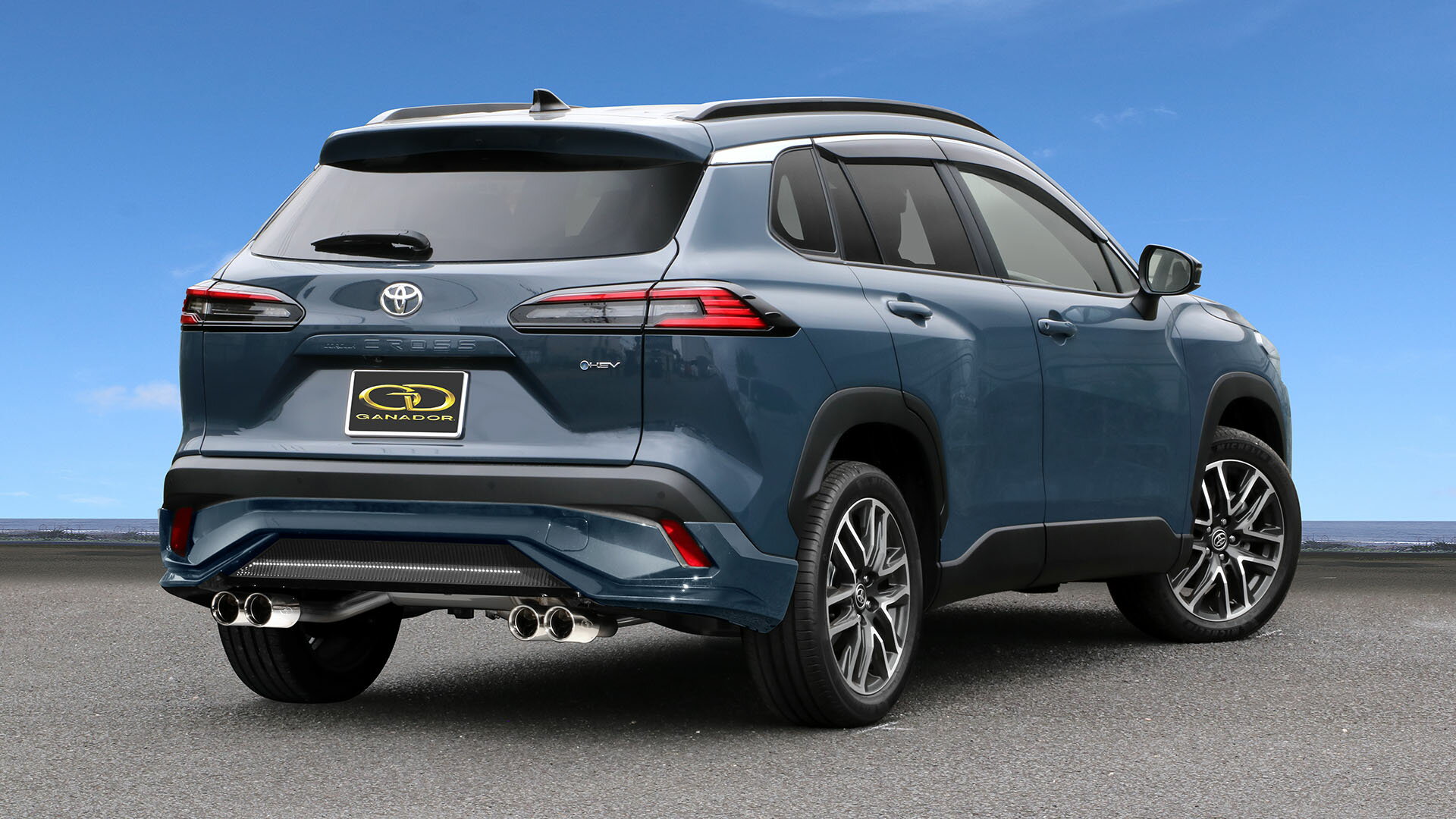 ガナドール カローラクロス ハイブリッド E-Four モデリスタ 6AA-ZVG16 マフラー GVS-055MPO GANADOR Vertex 4WD/SUV