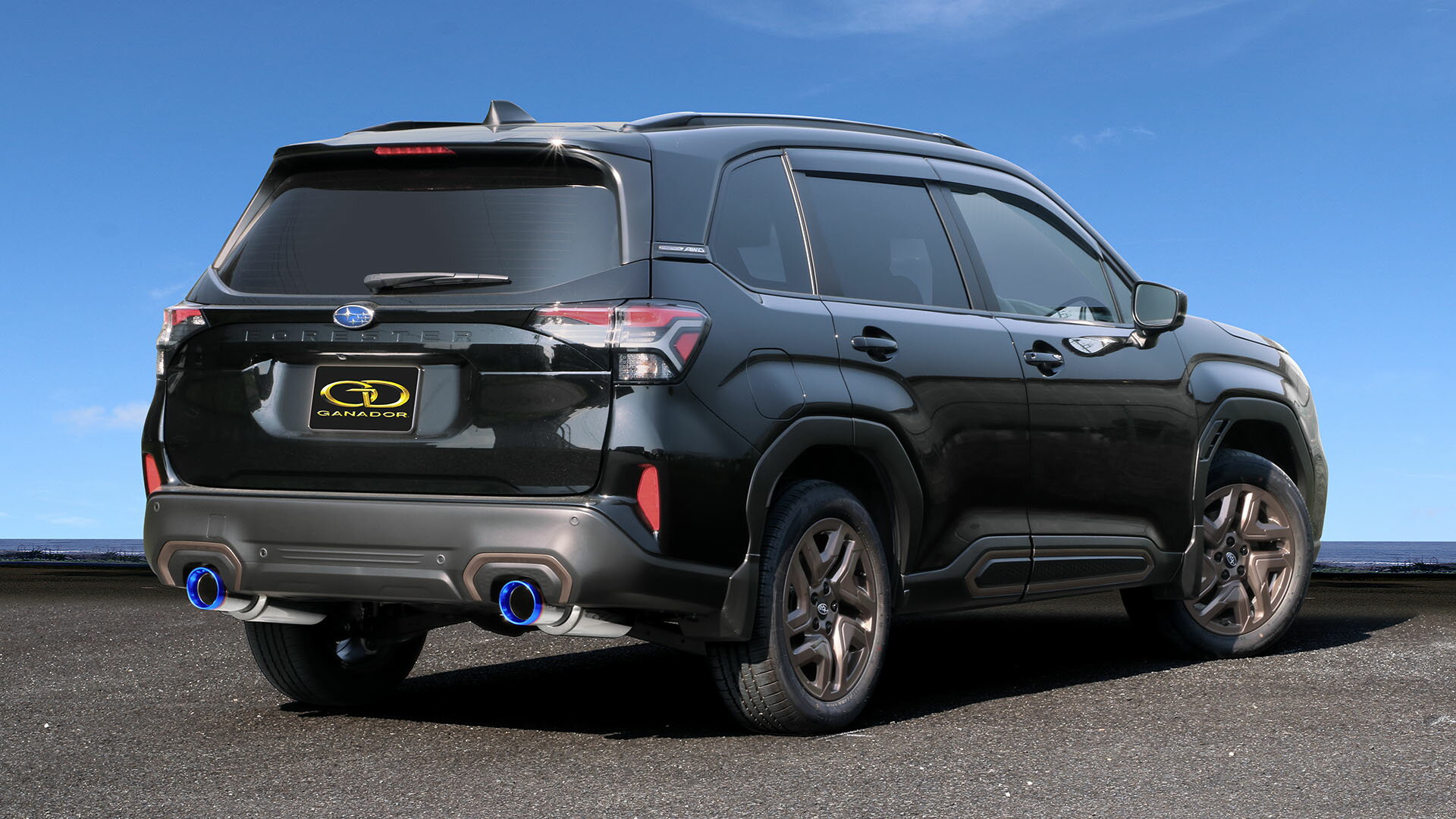 ガナドール フォレスター ターボ 3BA-SL5 マフラー VRI-055BL GANADOR Vertex Sports