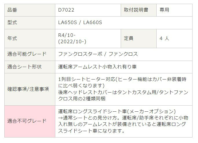 ベレッツァ シートカバー タントファンクロス LA650S LA660S ワイルドステッチ アルファ D7022 シート 内装