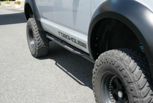 ロードハウス デリカD:5 D5 CV1W CV2W CV4W CV5W 前期 サイドステップ TYPE-RS タイプRS ブラック紛体..