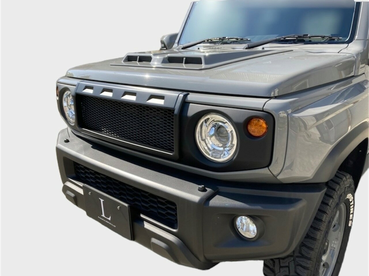 ジムニーシエラ JB74 フロントグリル ver1 (純正グリル付属) FRP 未塗装 LIBERTAD リベルタ