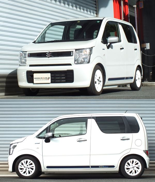 RS-R ワゴンR MH95S ハイブリッドFX ダウンサス スプリング フロント S177DF RSR ダウン RSR 個人宅発送追金有