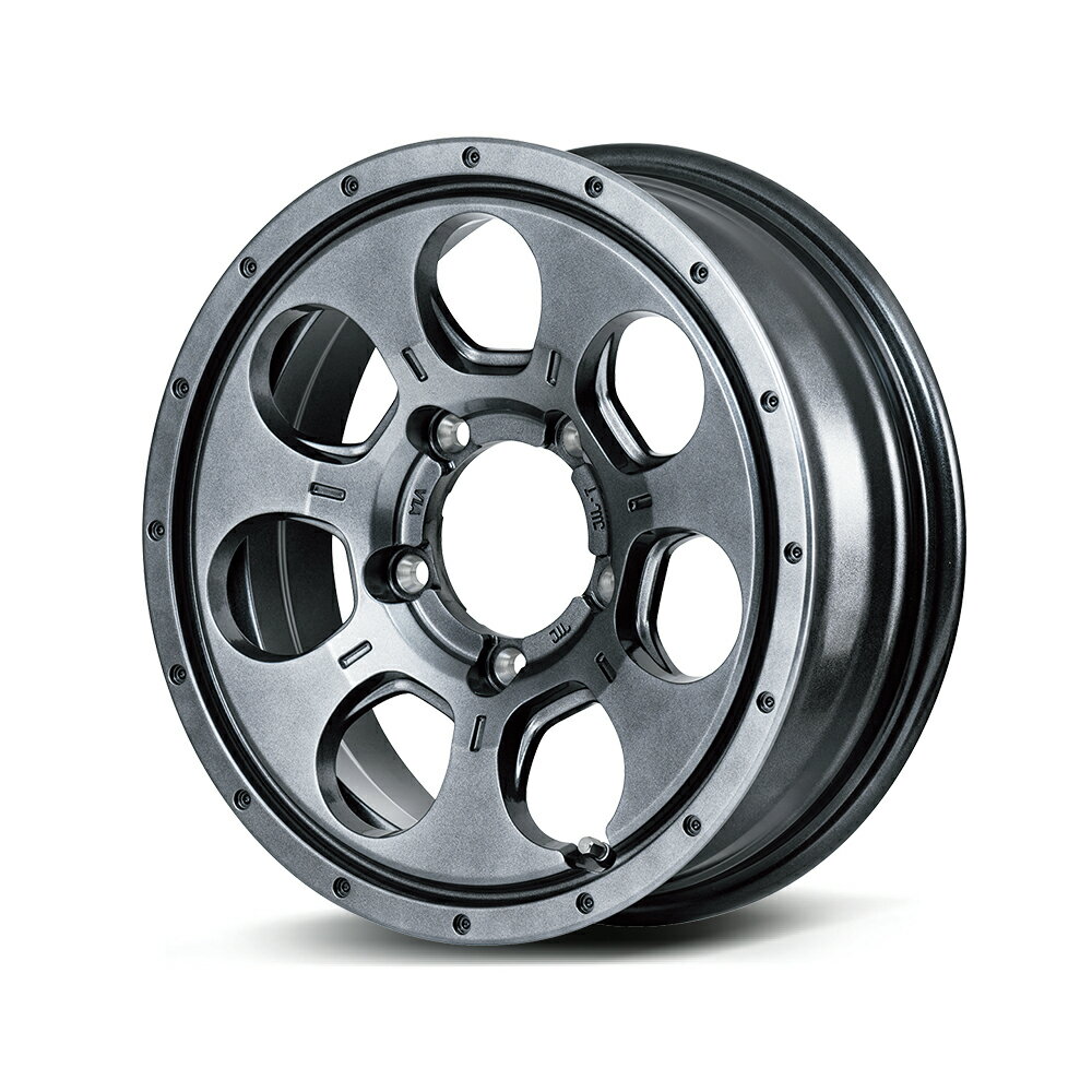 16インチ 5H114.3 7.0J 7J+40 5穴 マッド エージェント ホイール 1本 メタリックグレー MID MUD AGENT