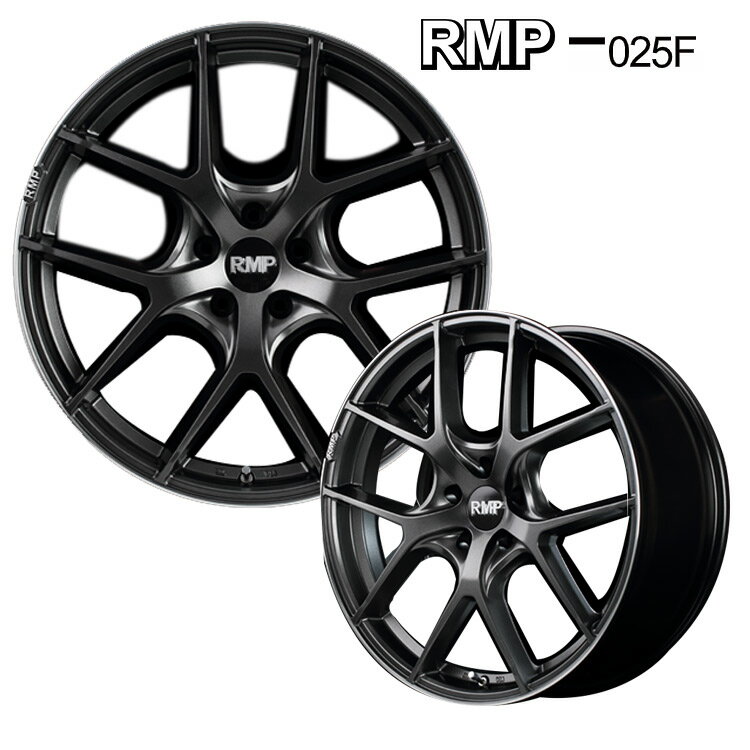 17インチ 5H114.3 7.0J 7J+48 5穴 ホイール 1本 セミグロスガンメタ+リムエッジDC+ロゴマシニング MID WHEELS MID EXCLUSIVE 025F