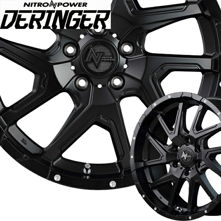 17インチ 5H114.3 7.0J 7J+42 5穴 ナイトロパワー デリンジャー ホイール 4本 MID WHEELS NITRO POWER DERINGER
