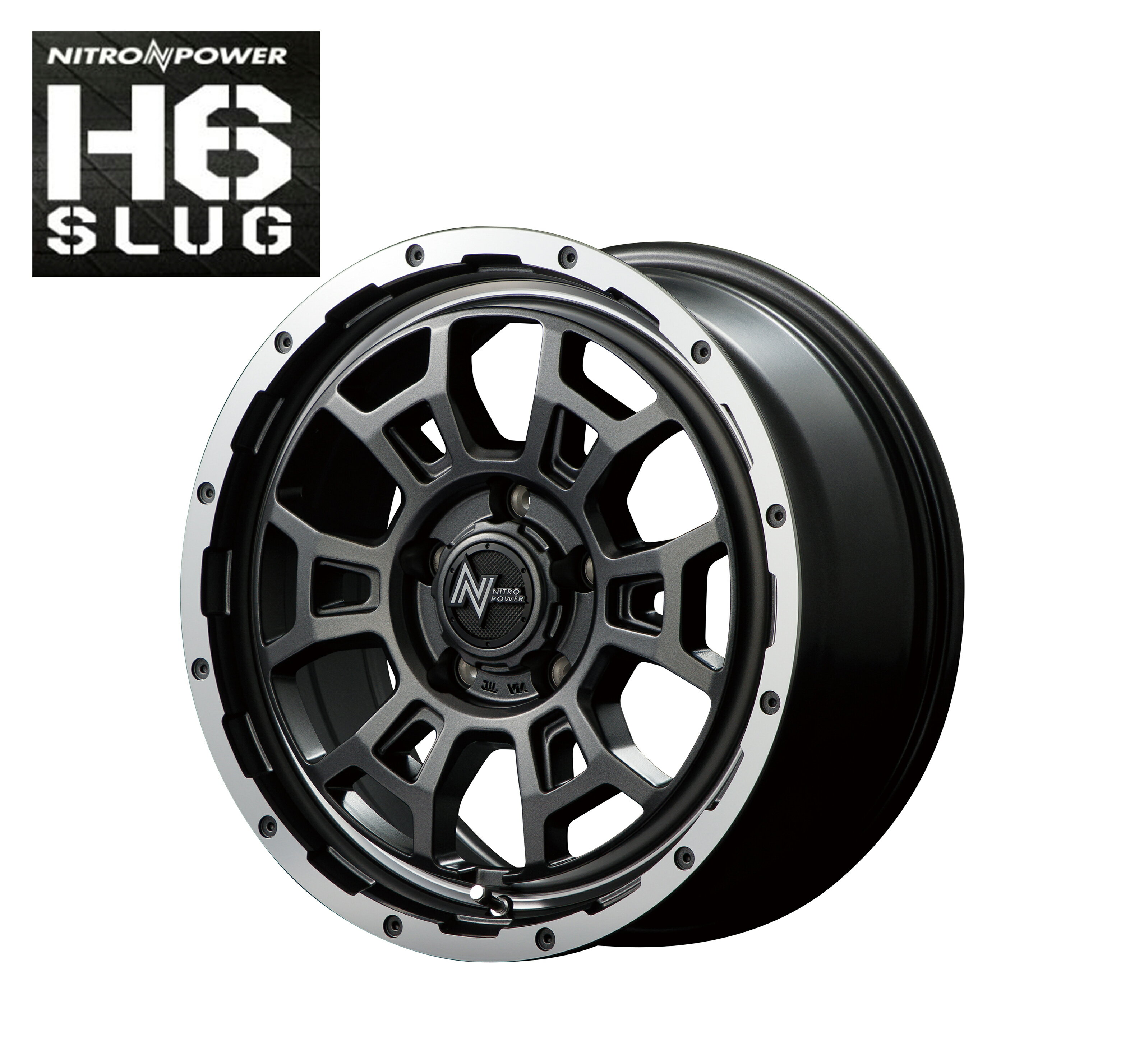 MID NITRO POWER H6 SLUG ホイール 17インチ