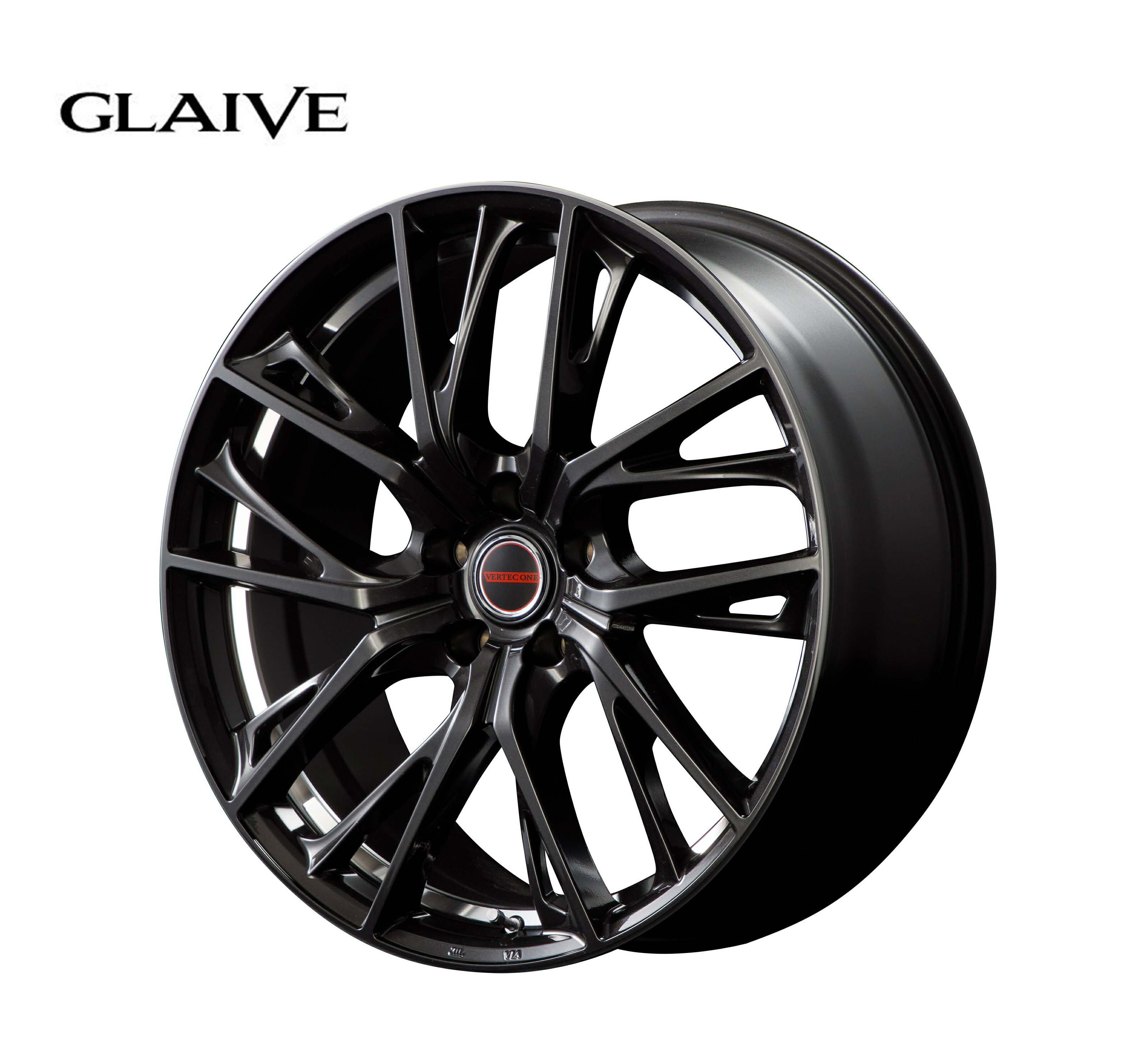 17インチ 5H100 7.0J 7J+50 5穴 グレイブ ホイール 1本 ダイヤモンドブラック リムエッジ＆アンダーカットDC MID WHEELS GLAIVE