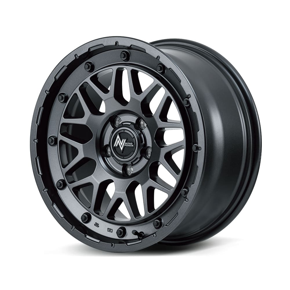 16インチ 5H139.7 6.0J 6J-5 5穴 ナイトロパワー スティンガー ジムニーシエラ 用ホイール 1本 バレルブラック MID WHEELS NITRO POWER M29 STINGER