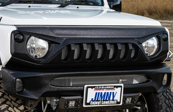 ジムニー シエラ JB74 フロントグリル FRP製品 黒ゲルコート仕上げ 未塗装 ESB CLS UP アップ
