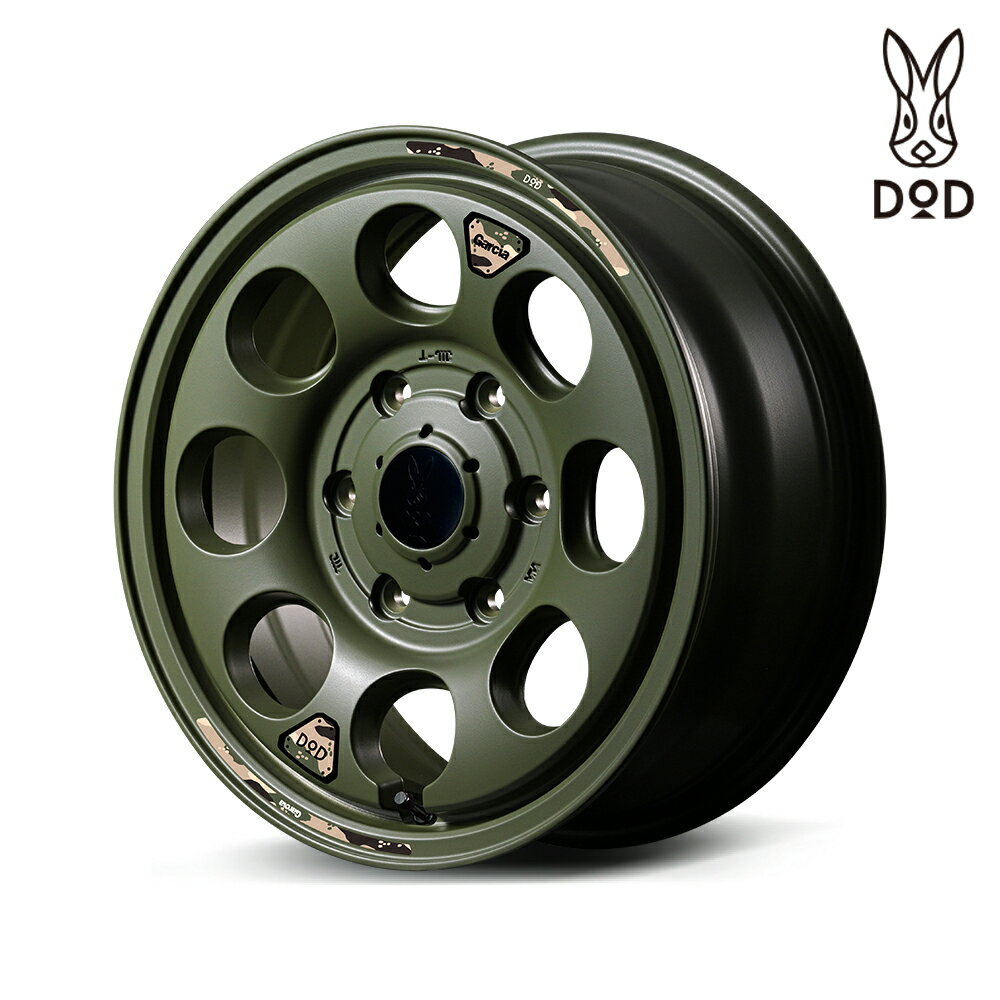 ウシャリン MID×DOD ジムニーシエラ用 ホイール 16インチ 5H139.7 6J-5 1本 5穴 セミグロスODグリーン