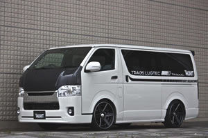 ガレージベリー ハイエース KDH・TRH200系 4型 GROWN ボンネット カーボン 品番：17-5403 GARAGE VARY VALIANT ヴァリアント